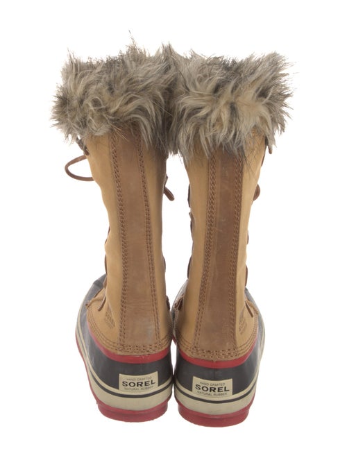 Sorel Suede Faux Fur Trim Lace-Up Boots
