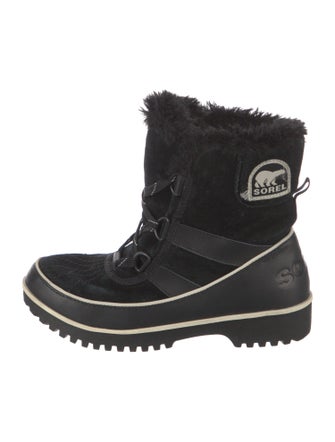 Sorel Suede Graphic Print Combat Boots