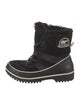 Sorel Suede Graphic Print Combat Boots