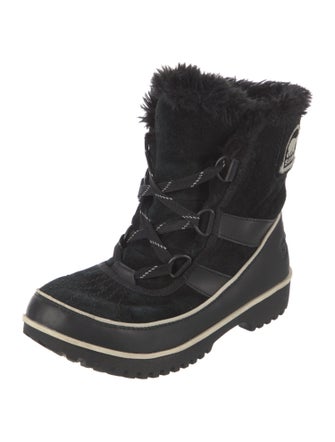 Sorel Suede Graphic Print Combat Boots