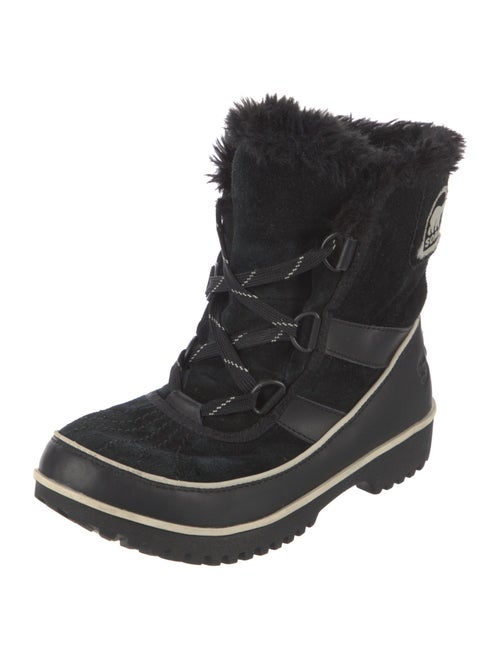 Sorel Suede Graphic Print Combat Boots
