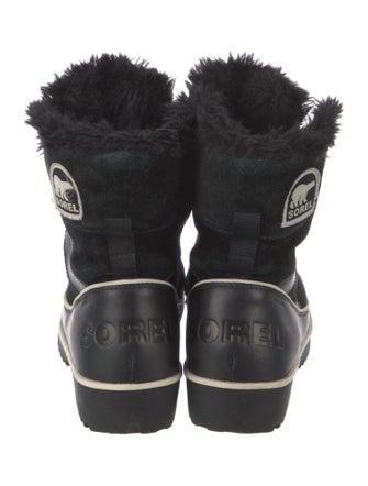 Sorel Suede Graphic Print Combat Boots