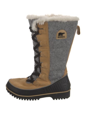Sorel Suede Printed Lace-Up Boots