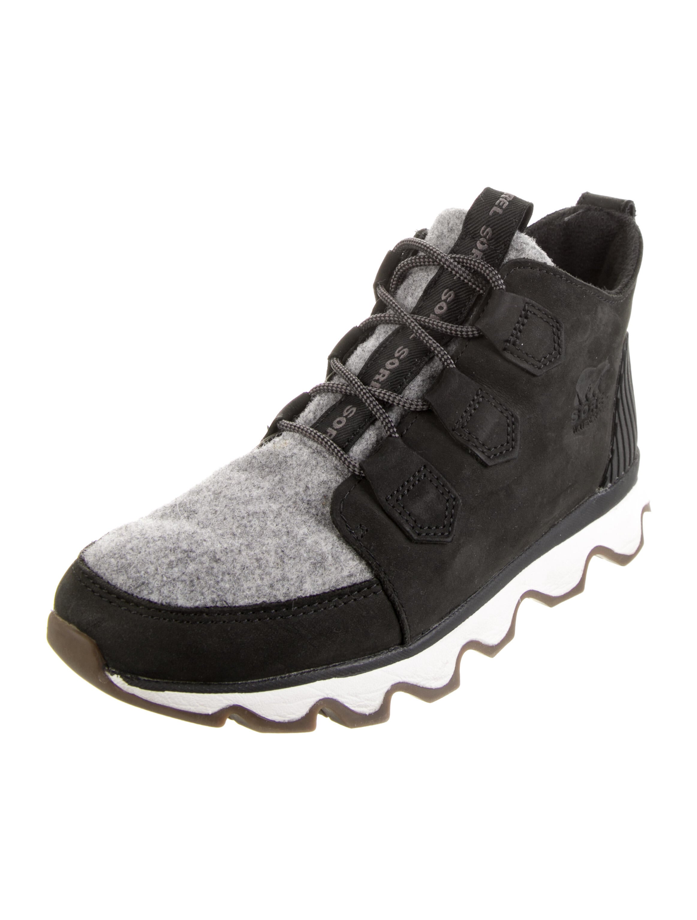 Sorel Suede Colorblock Pattern Sneakers