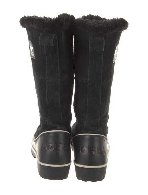 Sorel Suede Faux Fur Trim Lace-Up Boots