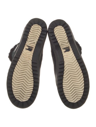 Sorel Suede Faux Fur Trim Lace-Up Boots