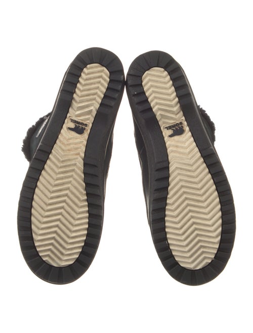 Sorel Suede Faux Fur Trim Lace-Up Boots