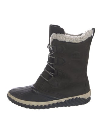 Sorel Faux Fur Trim Lace-Up Boots