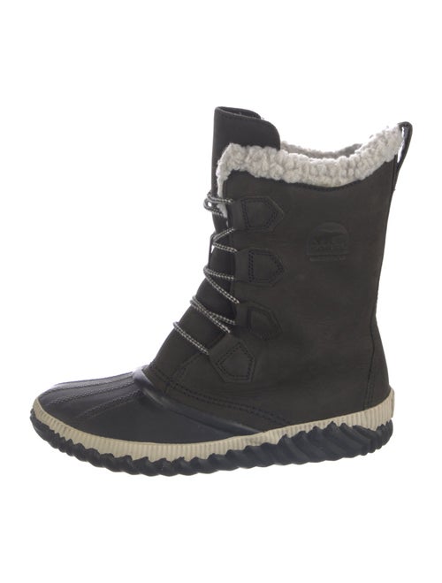Sorel Faux Fur Trim Lace-Up Boots