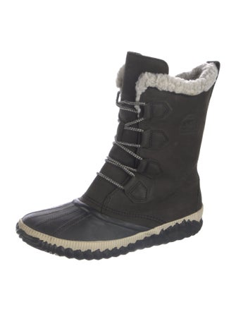 Sorel Faux Fur Trim Lace-Up Boots