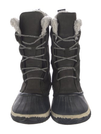 Sorel Faux Fur Trim Lace-Up Boots
