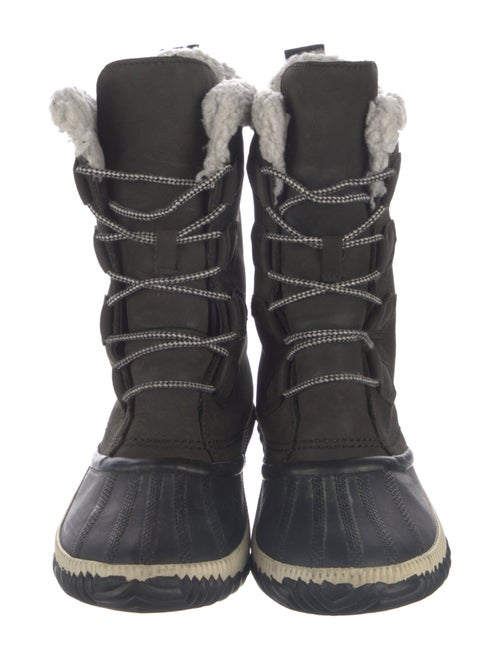 Sorel Faux Fur Trim Lace-Up Boots
