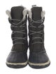 Sorel Faux Fur Trim Lace-Up Boots