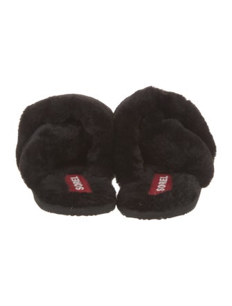 Sorel Faux Fur Slides
