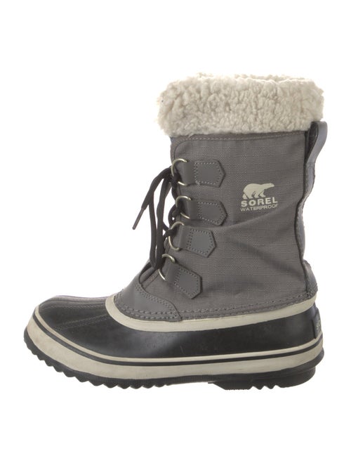 Sorel Printed Leather Trim Embellishment Lace-Up Boots