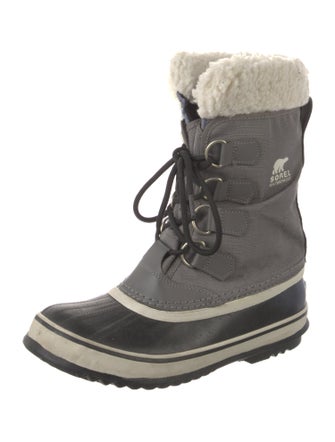 Sorel Printed Leather Trim Embellishment Lace-Up Boots