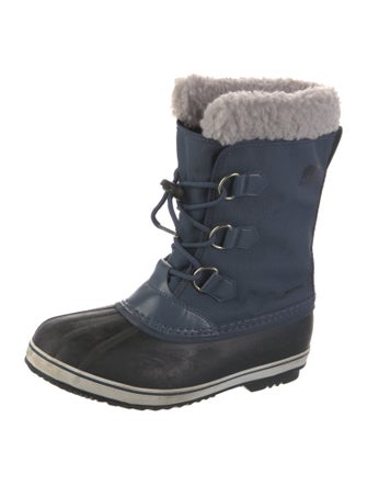 Sorel Fur Trim Lace-Up Boots