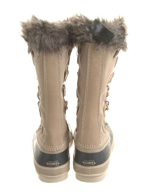 Sorel Suede Fur Trim Lace-Up Boots