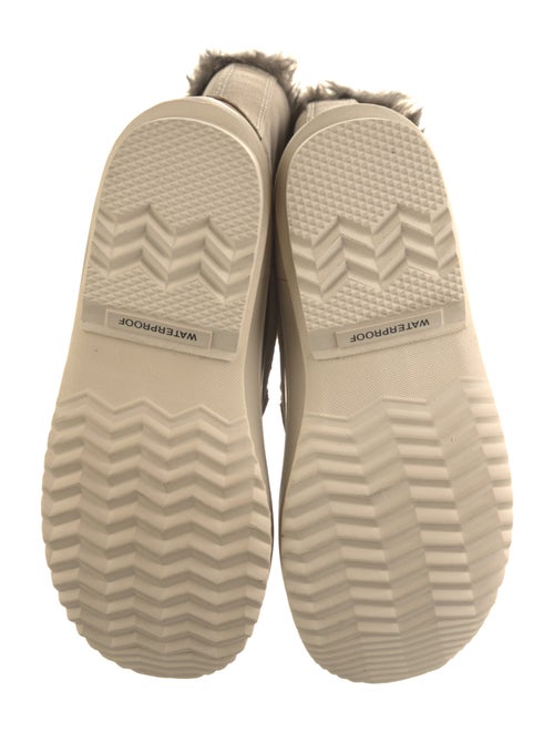 Sorel Suede Fur Trim Lace-Up Boots