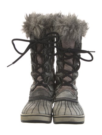 Sorel Printed Faux Fur Trim Lace-Up Boots