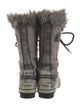 Sorel Printed Faux Fur Trim Lace-Up Boots