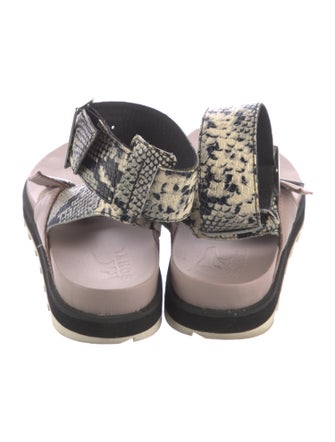 Sorel Embossed Leather Gladiator Sandals