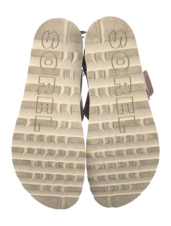 Sorel Embossed Leather Gladiator Sandals