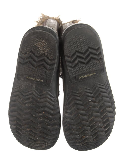 Sorel Suede Faux Fur Trim Lace-Up Boots