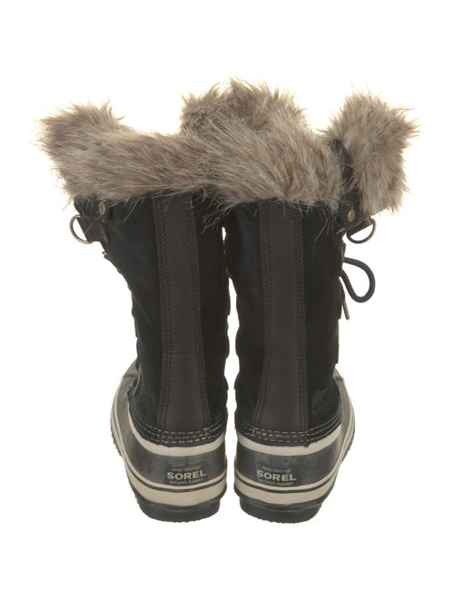 Sorel Suede Faux Fur Trim Lace-Up Boots