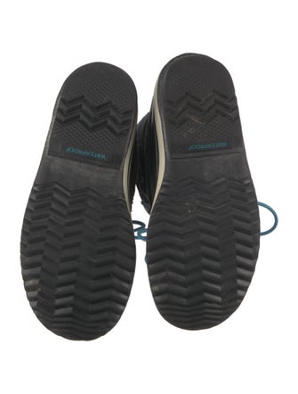 Sorel Suede Houndstooth Print Lace-Up Boots