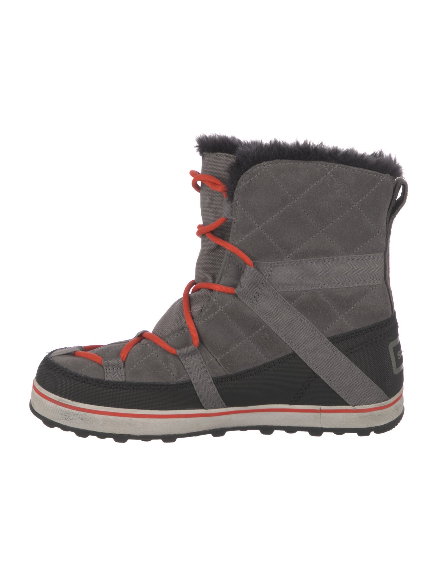Sorel Suede Colorblock Pattern Lace-Up Boots
