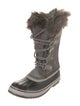 Sorel Suede Faux Fur Trim Lace-Up Boots