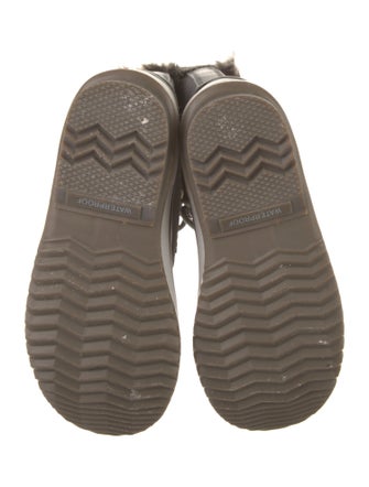 Sorel Suede Faux Fur Trim Lace-Up Boots