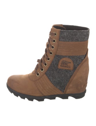 Sorel Leather Printed Lace-Up Boots