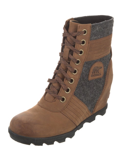 Sorel Leather Printed Lace-Up Boots