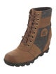 Sorel Leather Printed Lace-Up Boots
