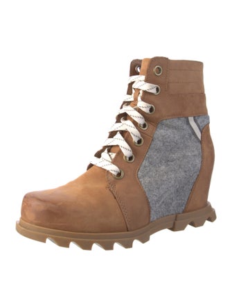 Sorel Suede Printed Combat Boots
