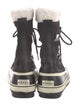 Sorel Canvas Faux Fur Trim Lace-Up Boots