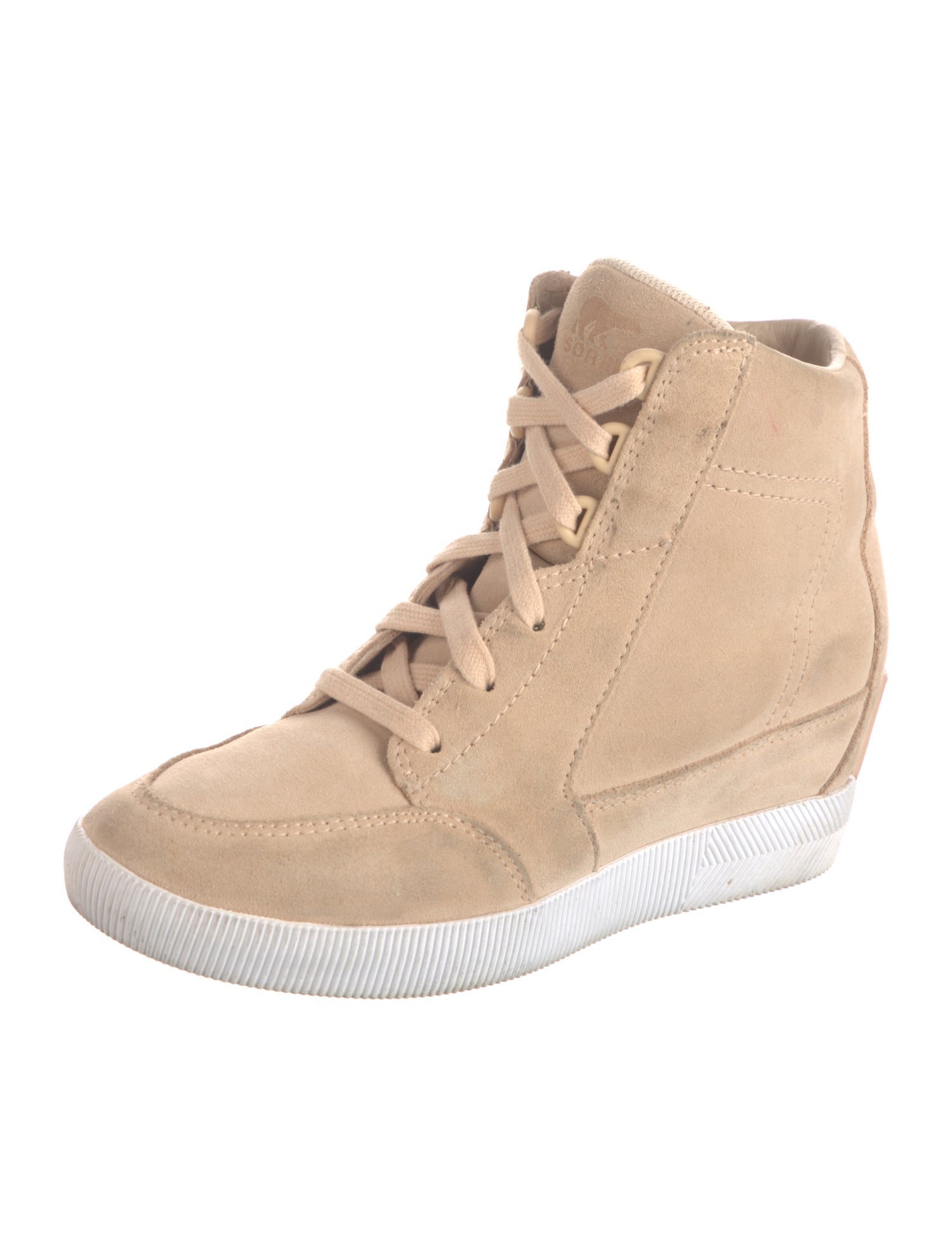 Sorel Suede Wedge Sneakers