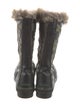 Sorel Camouflage Print Fur Trim Lace-Up Boots