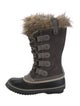 Sorel Suede Faux Fur Trim Lace-Up Boots