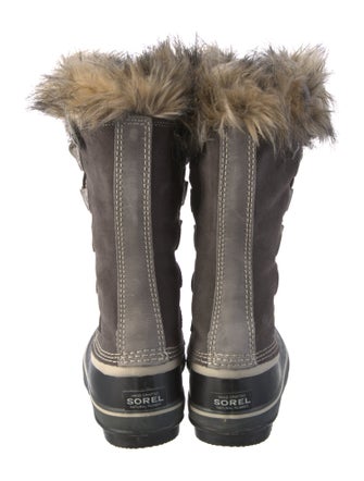 Sorel Suede Faux Fur Trim Lace-Up Boots