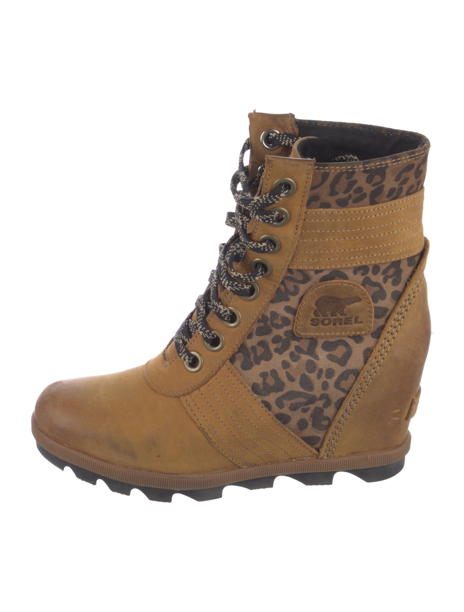 Sorel Nubuck Printed Lace-Up Boots