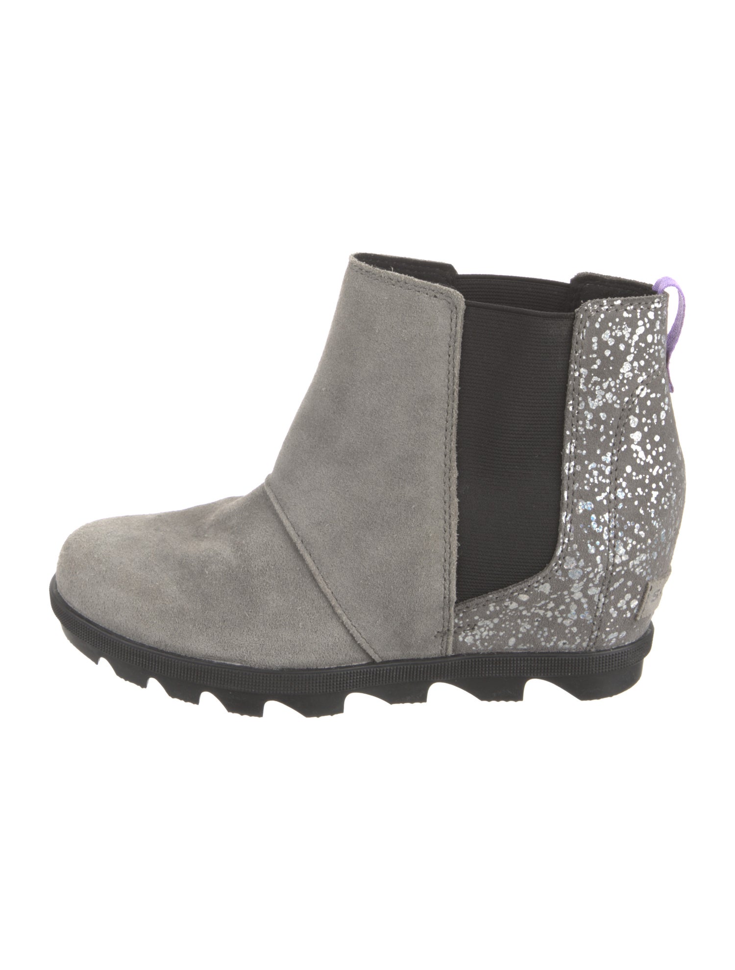 Sorel Suede Colorblock Pattern Chelsea Boots