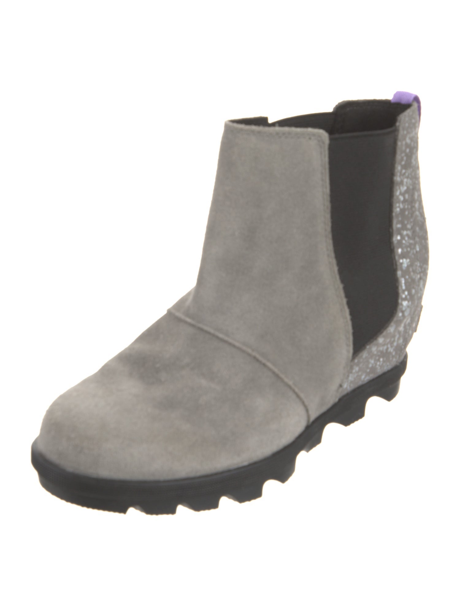 Sorel Suede Colorblock Pattern Chelsea Boots