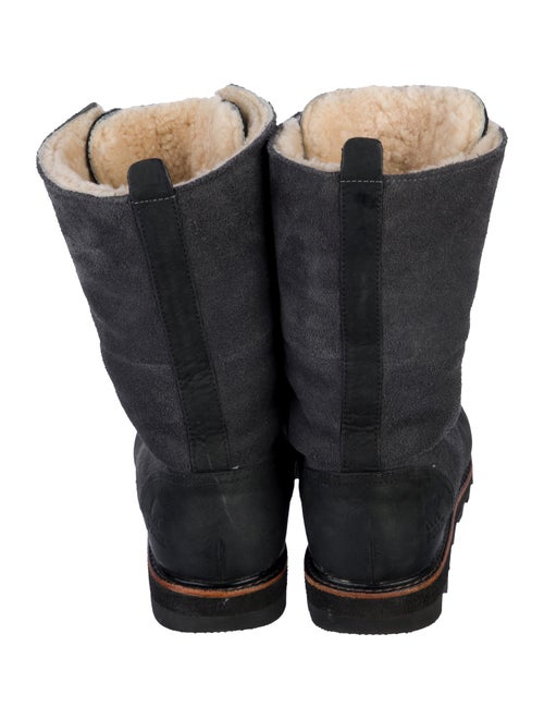 Sorel Signature Logo Suede Combat Boots