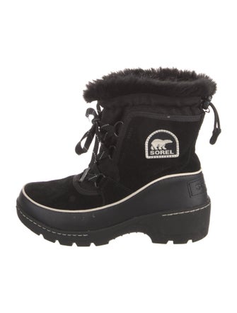 Sorel Suede Leather Trim Embellishment Lace-Up Boots