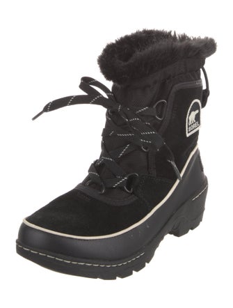 Sorel Suede Leather Trim Embellishment Lace-Up Boots