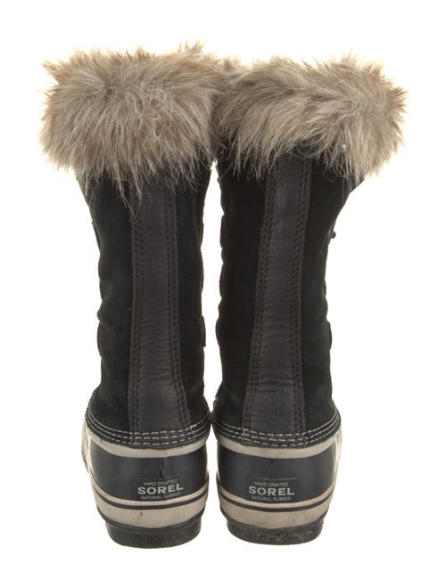 Sorel Suede Faux Fur Trim Lace-Up Boots