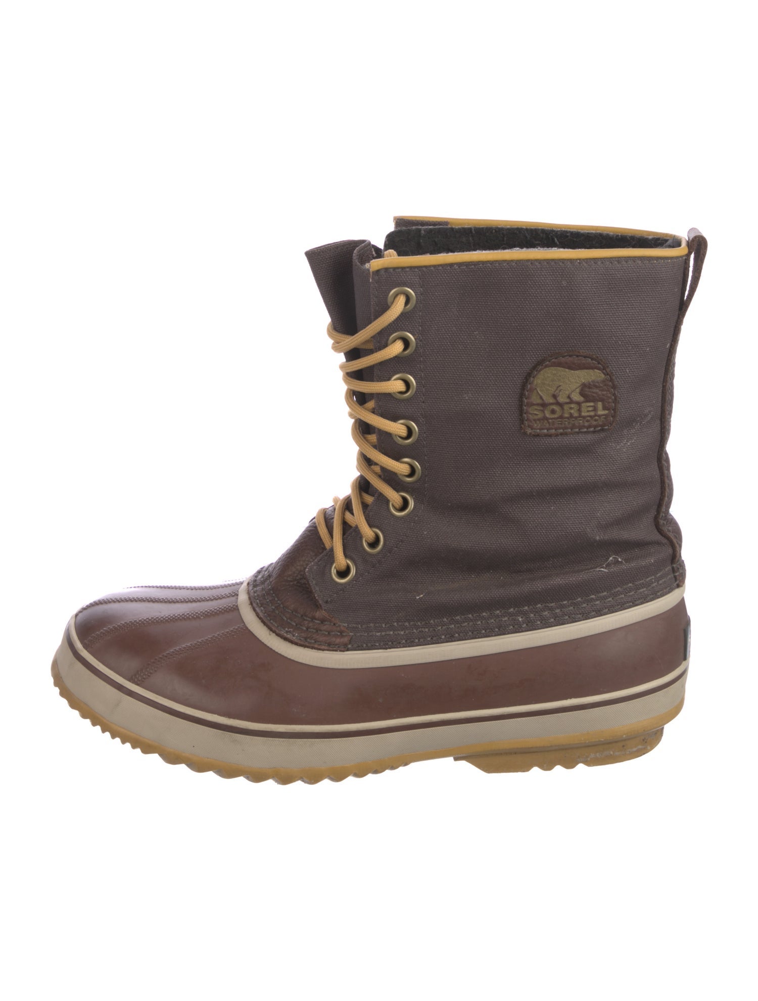 Sorel Canvas Striped Lace-Up Boots